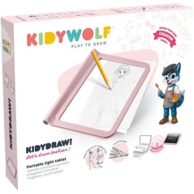 Tablette à dessins lumineuse Kidydraw Pro Fashion rose - Kidywolf