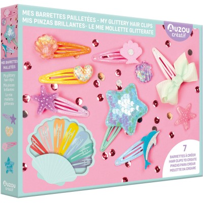 Mon coffret d'artiste - Mes barrettes pailletées - Activités et loisirs créatifs - Auzou