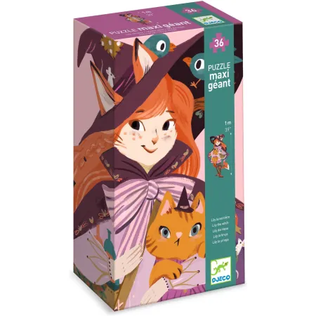 Puzzle 36 pièces - lily la sorcière + 1 miniature - Djeco