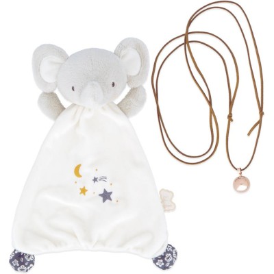 Coffret cadeau grossesse et bébé, bola et doudou sonore éléphant - Kaloo