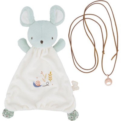 Coffret cadeau grossesse et bébé, bola et doudou sonore souris - Kaloo