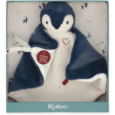 Doudou manchot bleu - Doudou bleu pour bébé dès la naissance, - Kaloo