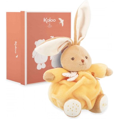 Lapin en peluche Patapouf jaune pour bébé, 17 cm - Peluche lapin - Kaloo