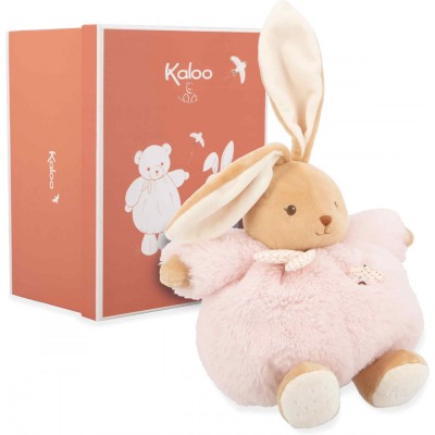 Lapin en peluche Patapouf rose pour bébé, 25 cm - Peluche lapin - Kaloo