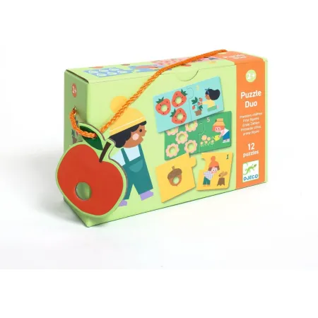 Puzzle duo 12 x 2 - premiers chiffres - Djeco