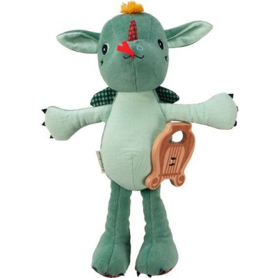 Peluche musicale Joe le dragon en jersey biologique et bois Fsc - Lilliputiens
