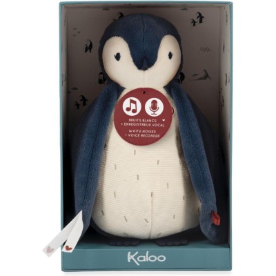 Peluche à bruits blancs bébé - Peluche manchot bleue, naissance - Kaloo