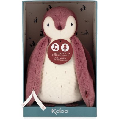 Peluche à bruits blancs bébé - Peluche manchot rose, naissance - Kaloo