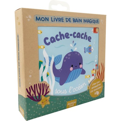 Cache-cache sous l'océan - Mon livre de bain magique - Livres enfants - Auzou