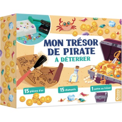 Mon trésor de pirate à déterrer - Activités et loisirs créatifs - Auzou