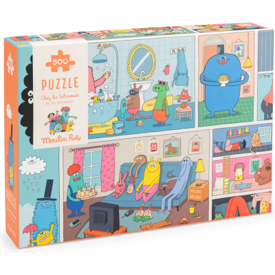 Puzzle Chez les Schmouks 500 pcs - Les Schmouks - Moulin Roty