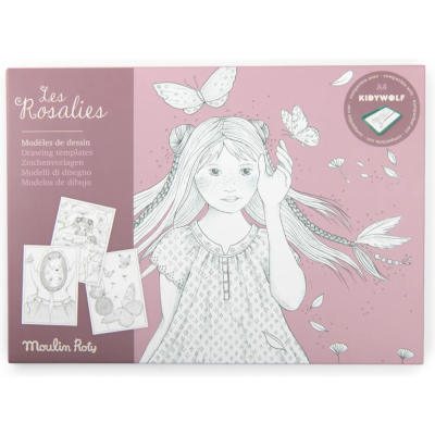 24 modèles de dessin Kidywolf - Les Rosalies - Moulin Roty