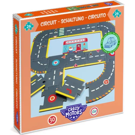 Puzzle géant circuit city - Djeco