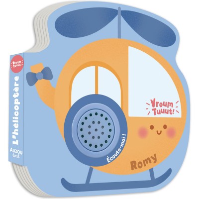 Petits véhicules sonores - Romy l'hélicoptère - Livres enfants - Auzou