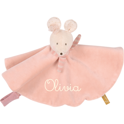 Doudou souris rose La petite école de danse - Moulin Roty