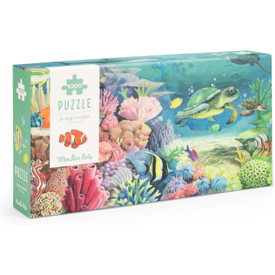 Puzzle Le récif corallien 1000 pcs - Tout autour du monde - Moulin Roty