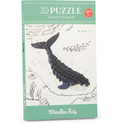 Puzzle 3D Baleine - Tout autour du monde - Moulin Roty