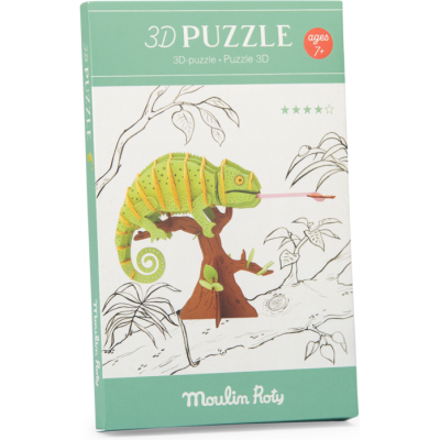 Puzzle 3D Caméléon - Tout autour du monde - Moulin Roty