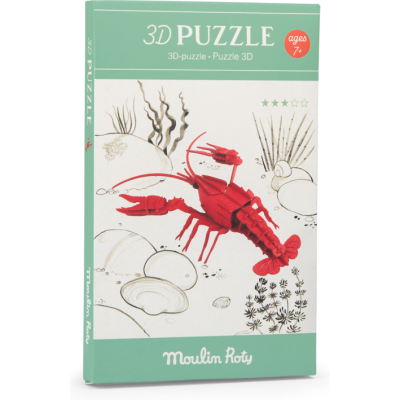Puzzle 3D Écrevisse - Tout autour du monde - Moulin Roty