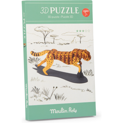 Puzzle 3D Guépard - Tout autour du monde - Moulin Roty