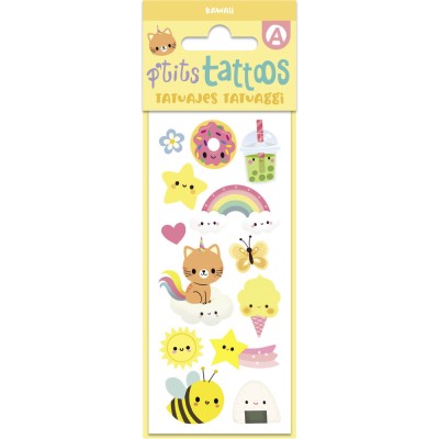 Mes p'tits tattoos - Mes p'tits tattoos kawaii - Activités et loisirs créatifs - Auzou