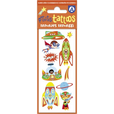 Mes p'tits tattoos - Mes p'tits tattoos super-héros - Activités et loisirs créatifs - Auzou