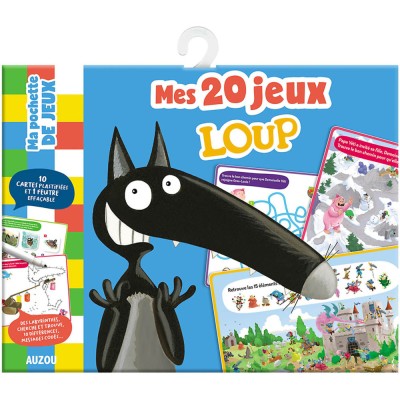 Ma pochette de jeux - Mes 20 jeux loup - Activités et loisirs créatifs - Auzou