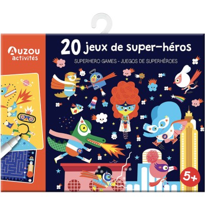 Ma pochette de jeux - 20 jeux de super-héros - Activités et loisirs créatifs - Auzou