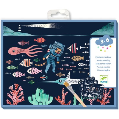 Peinture magique à révéler - Dans l'océan - Les petits cadeaux des petits - Peinture - Djeco