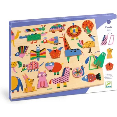 Puzzle 22 pcs Puzzlo Geo - Djeco