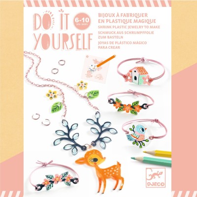 Le faon et l'oiseau - Do it yourself - Plastique magique - Djeco