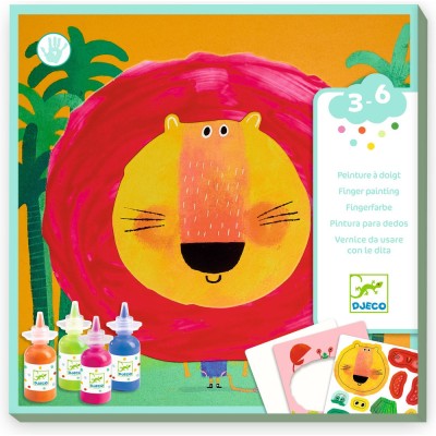 Coffret Peinture à doigt : Animaux foufous - Djeco