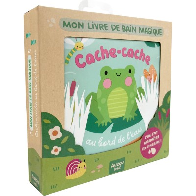 Mes amis du bain - Cache-cache au bord de l'eau - Mon livre de bain magique - Livres enfants - Auzou