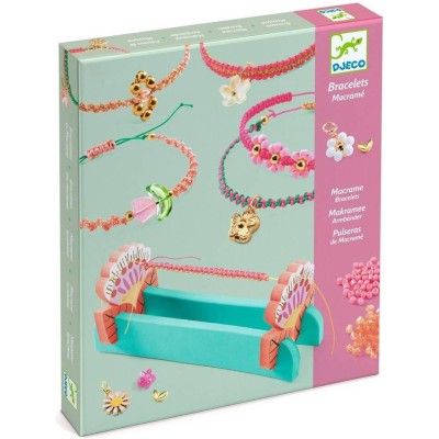 Bracelets macramé roses - Djeco