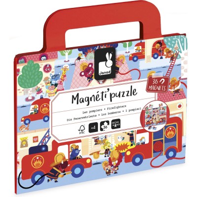 Magnéti'puzzle Pompiers 36 pièces - Janod