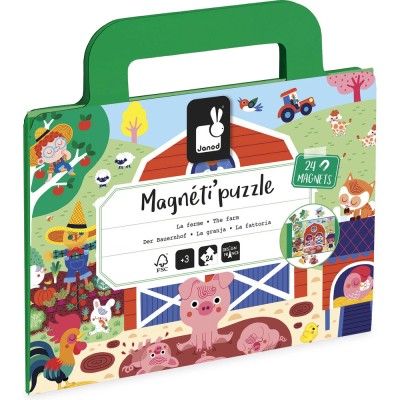 Magnéti'puzzle Ferme 24 pièces - Janod