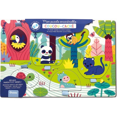 Mon premier puzzle d'encastrement - Coucou caché - Livres enfants - Auzou