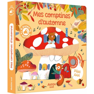 Mes premiers sonores - Mes comptines d'automne - Livres enfants - Auzou
