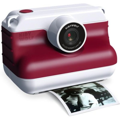 Appareil photo à impression instantanéK-Print rouge - Kidywolf