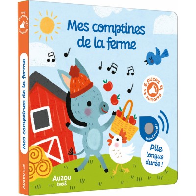 Livre sonore - Mes comptines de la ferme - Auzou