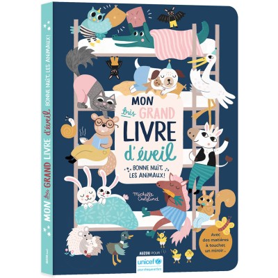 Mon très grand livre d'éveil - Bonne nuit les animaux ! - Auzou