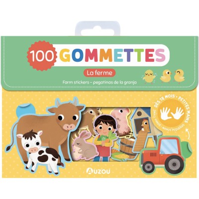 100 gommettes - La ferme - Auzou