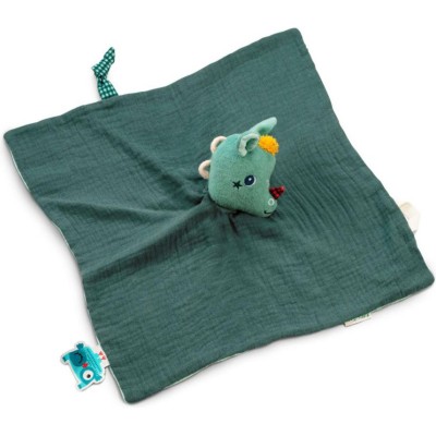 Doudou Joe le dragon en coton organique et jersey biologique - Lilliputiens
