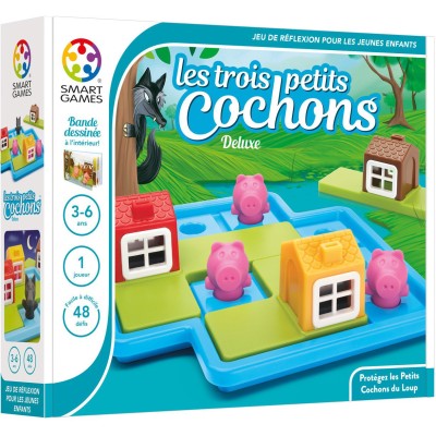 Trois Petits Cochons Deluxe - Jeu de société - Smart Games - Smartgames