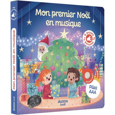 Mes premiers sonores - Mon premier noël en musique - Livres enfants - Auzou