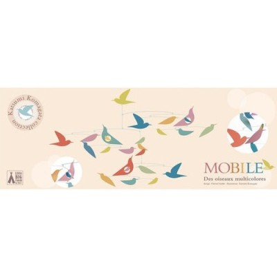 Mobile en papier oiseaux multicolores - Djeco - Little Big Room By Djeco