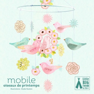 Mobile Oiseaux de printemps - Djeco - Décoration chambre enfant - Little Big Room