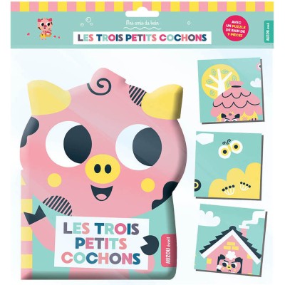 Mes amis du bain - Les trois petits cochons - Auzou