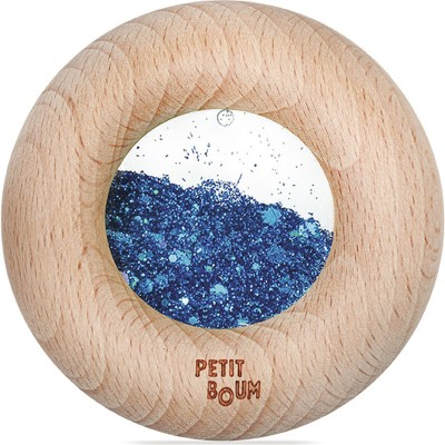 Hochet sensoriel Donut bleu scintillant - Aptitoys - Jouet d'éveil sensoriel - Petit Boum