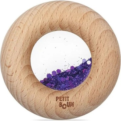 Hochet sensoriel Donut violet - Petit Boum